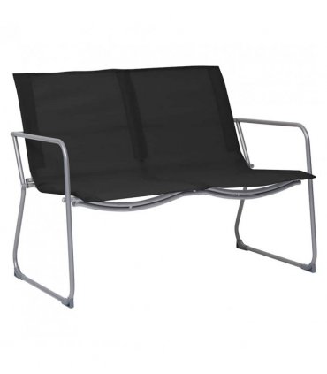 vidaXL Garden Set | Black | Textilene fabric and steel | Medium | Durable