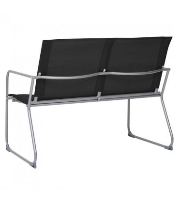 vidaXL Garden Set | Black | Textilene fabric and steel | Medium | Durable