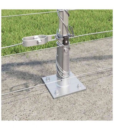 vidaXL Welded Wire Fence with Concrete Base 25 x 1 m Galvanised Steel