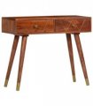 vidaXL Console Table 90x35x76 cm Solid Acacia Wood