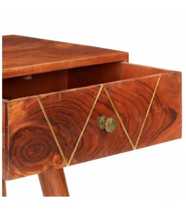 vidaXL Console Table 90x35x76 cm Solid Acacia Wood