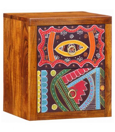 vidaXL Bedside Cabinet 2 pcs Brown 35 x 30 x 40 cm Solid Acacia Wood