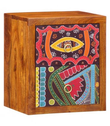 vidaXL Bedside Cabinet 2 pcs Brown 35 x 30 x 40 cm Solid Acacia Wood