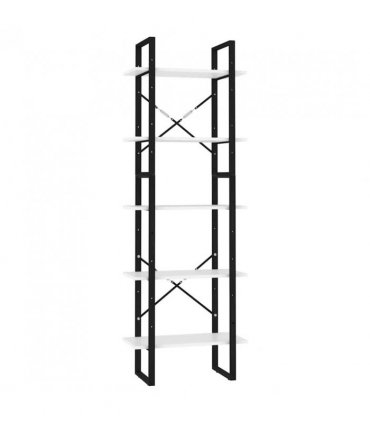 vidaXL 5-Tier Book Cabinet White 60x30x175 cm Engineered Wood