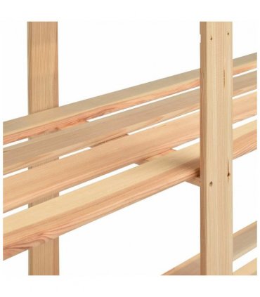 vidaXL 5-Tier Storage Rack 170x38x170 cm Solid Pinewood 500 kg