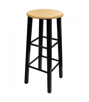 vidaXL Bar Table and Stool Set 3 Pieces Wood and Steel