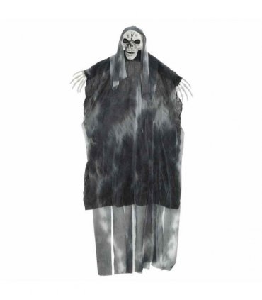 vidaXL Halloween Hanging Ghost 3 pcs Black 66 x 110 cm Polyester