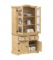 vidaXL Glass Display Cabinet Corona 100x48.5x179 cm Solid Wood Pine