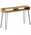 vidaXL Console Table Solid Mango Wood 115x35x76 cm