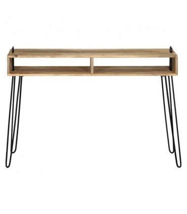 vidaXL Console Table Solid Mango Wood 115x35x76 cm