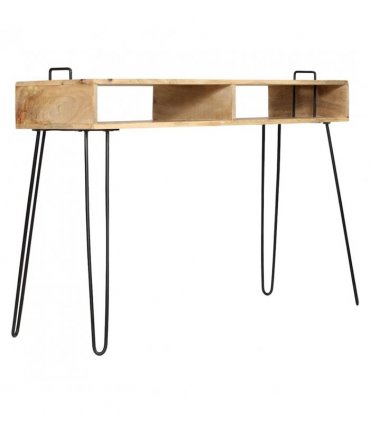 vidaXL Console Table Solid Mango Wood 115x35x76 cm