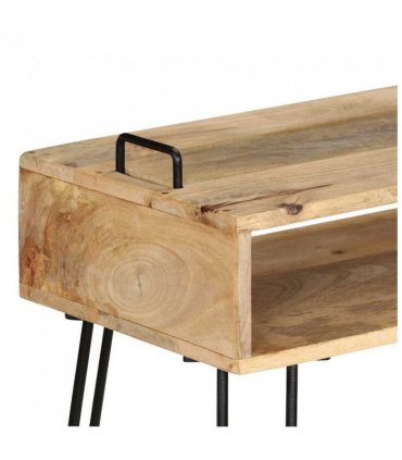 vidaXL Console Table Solid Mango Wood 115x35x76 cm