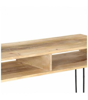 vidaXL Console Table Solid Mango Wood 115x35x76 cm