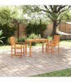 vidaXL Garden Dining Set 3 pcs Brown Solid Acacia Wood