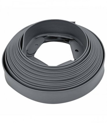 vidaXL Lawn Edgings Grey 1000 x 4 x 5 cm Plastic