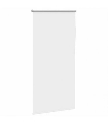 vidaXL Roller Blind Blackout White 85x130 cm Fabric Width 80.7 cm Polyester