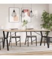 vidaXL Dining Table Legs Y-Frame 180x80x73 cm Steel