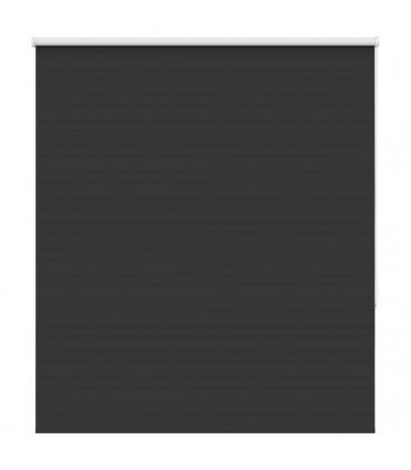 vidaXL Roller Blind Blackout Black 125x175 cm Fabric Width 121.6 cm Polyester