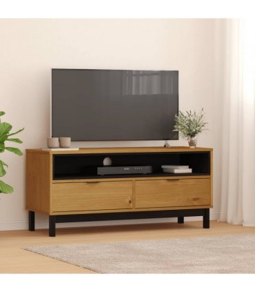 vidaXL TV Cabinet FLAM 110x40x50 cm Solid Wood Pine