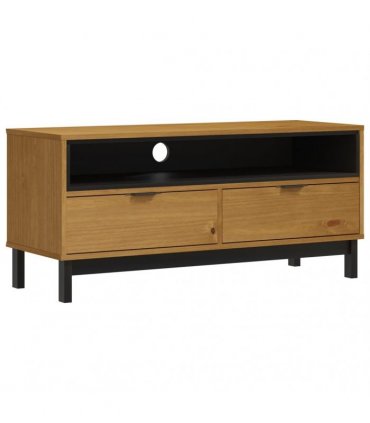 vidaXL TV Cabinet FLAM 110x40x50 cm Solid Wood Pine