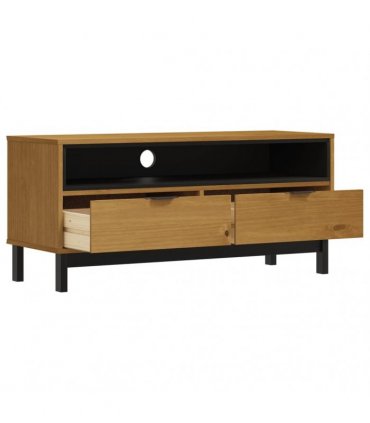 vidaXL TV Cabinet FLAM 110x40x50 cm Solid Wood Pine