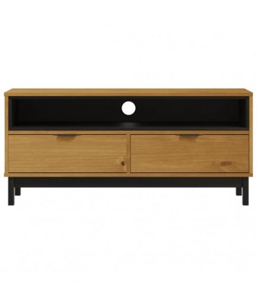 vidaXL TV Cabinet FLAM 110x40x50 cm Solid Wood Pine