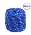vidaXL Boat Rope Blue 18 mm 100 m Polypropylene