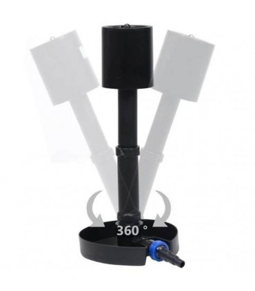 vidaXL Pond Skimmer | Black | PVC | Adjustable | Height-Adjustable