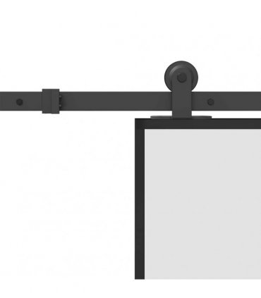 vidaXL Sliding Door with Hardware Set 76x205 cm ESG Glass&Aluminium