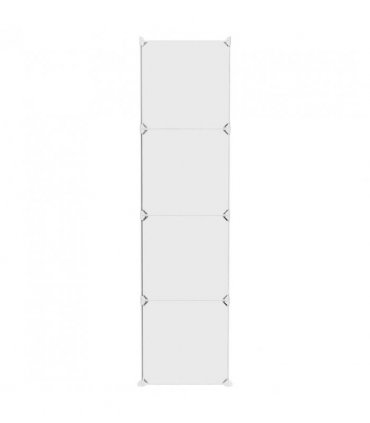 vidaXL Cube Storage Cabinet for Kids with 10 Cubes White PP