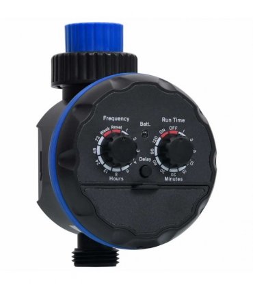 vidaXL Single Outlet Water Timer with Ball Valves