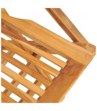 vidaXL Garden Dining Set | Teak | Solid teak wood | Small | Foldable