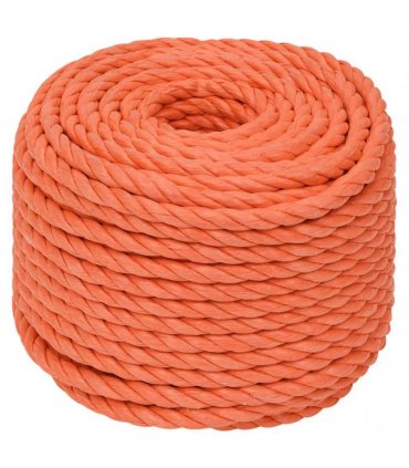 vidaXL Work Rope Orange 16 mm 50 m Polypropylene