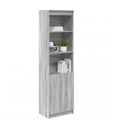 vidaXL Highboard Grey Sonoma 50x35x180 cm Engineered Wood