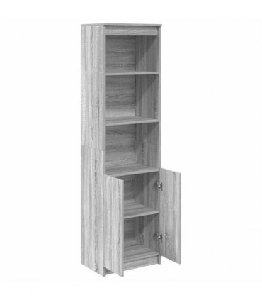 vidaXL Highboard Grey Sonoma 50x35x180 cm Engineered Wood