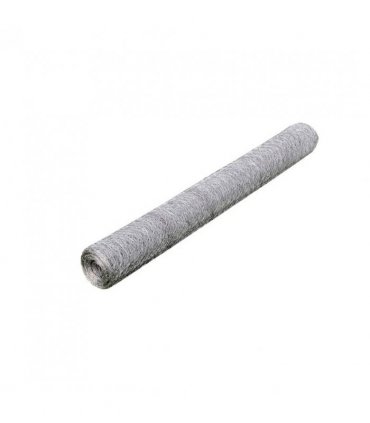 vidaXL Chicken Wire Fence Galvanised Steel 25x1 m Silver