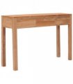 vidaXL Console Table 110x35x75 cm Solid Teak Wood