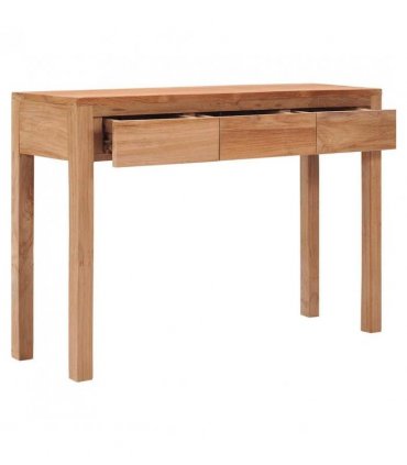 vidaXL Console Table 110x35x75 cm Solid Teak Wood