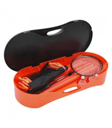 vidaXL Badminton Set with 2 Rackets. Net & Storage Case 292x30x152 cm