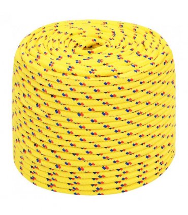 vidaXL Boat Rope Yellow 8 mm 250 m Polypropylene
