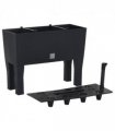 vidaXL Raised Garden Bed Anthracite 60x25x46 cm PP Rattan