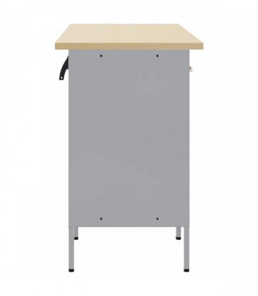 vidaXL Work Cabinet with Drawer 3 pcs Black and Grey 150 x 55 x 85 cm