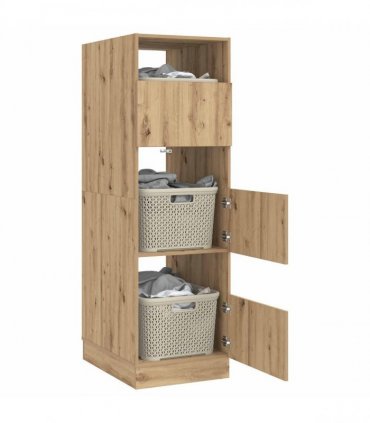 vidaXL Laundry Cabinet with Storage Artisan Oak Engineered wood