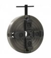 vidaXL 4 Jaw Wood Chuck with M33 Connection Steel Black 150x63 mm