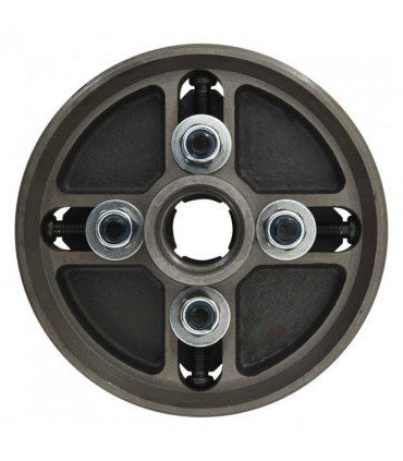 vidaXL 4 Jaw Wood Chuck with M33 Connection Steel Black 150x63 mm