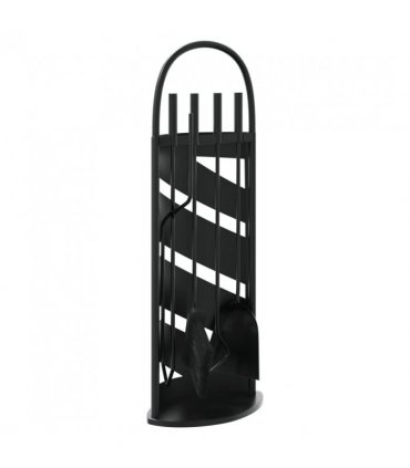 vidaXL 5 Piece Fireplace Tool Set 23x15x66 cm Steel