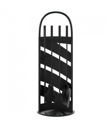 vidaXL 5 Piece Fireplace Tool Set 23x15x66 cm Steel
