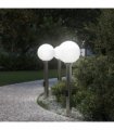 vidaXL Bollard Lights with Outlet 3 pcs 80 cm Stainless Steel IP44