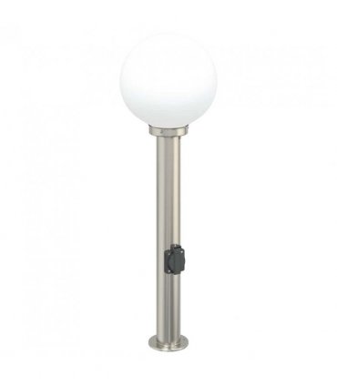 vidaXL Bollard Lights with Outlet 3 pcs 80 cm Stainless Steel IP44
