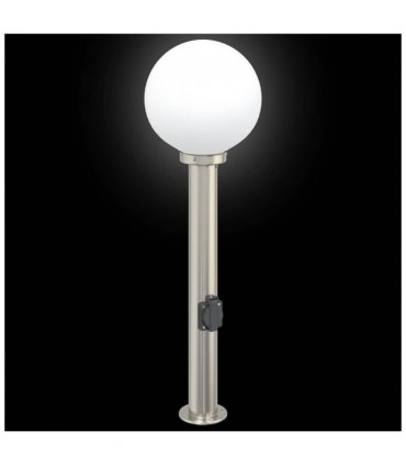 vidaXL Bollard Lights with Outlet 3 pcs 80 cm Stainless Steel IP44